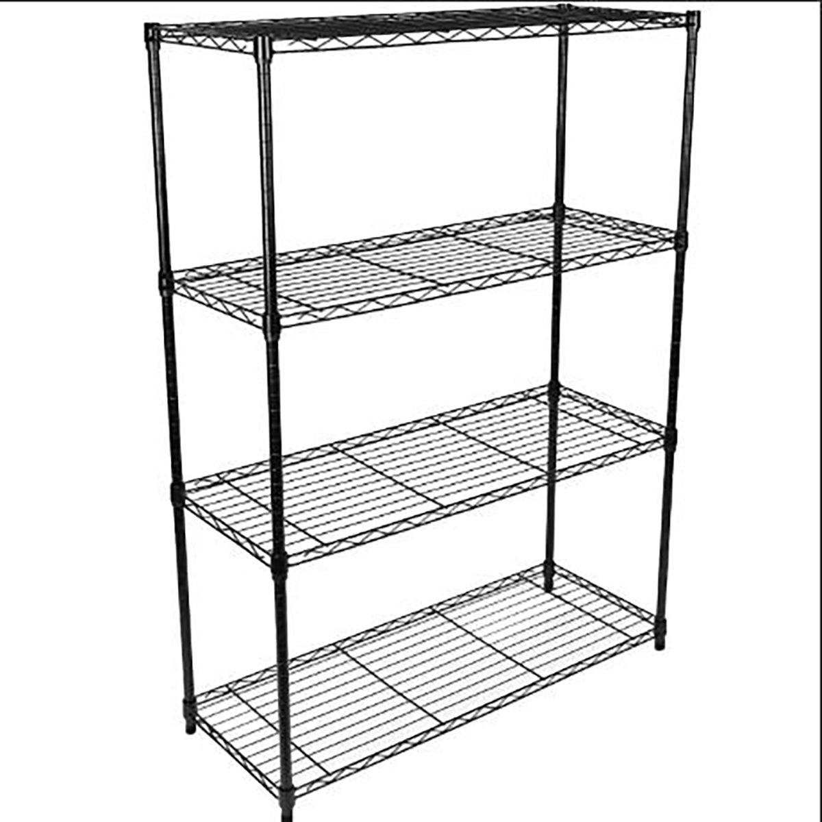 Heavy Duty 3-Tier Storage Shelves 750Lb Capacity, 24.02" D x 13.78" W x 29.92" H Shelving Unit for Pantry, Garage, Laundry and Kitchen, Black