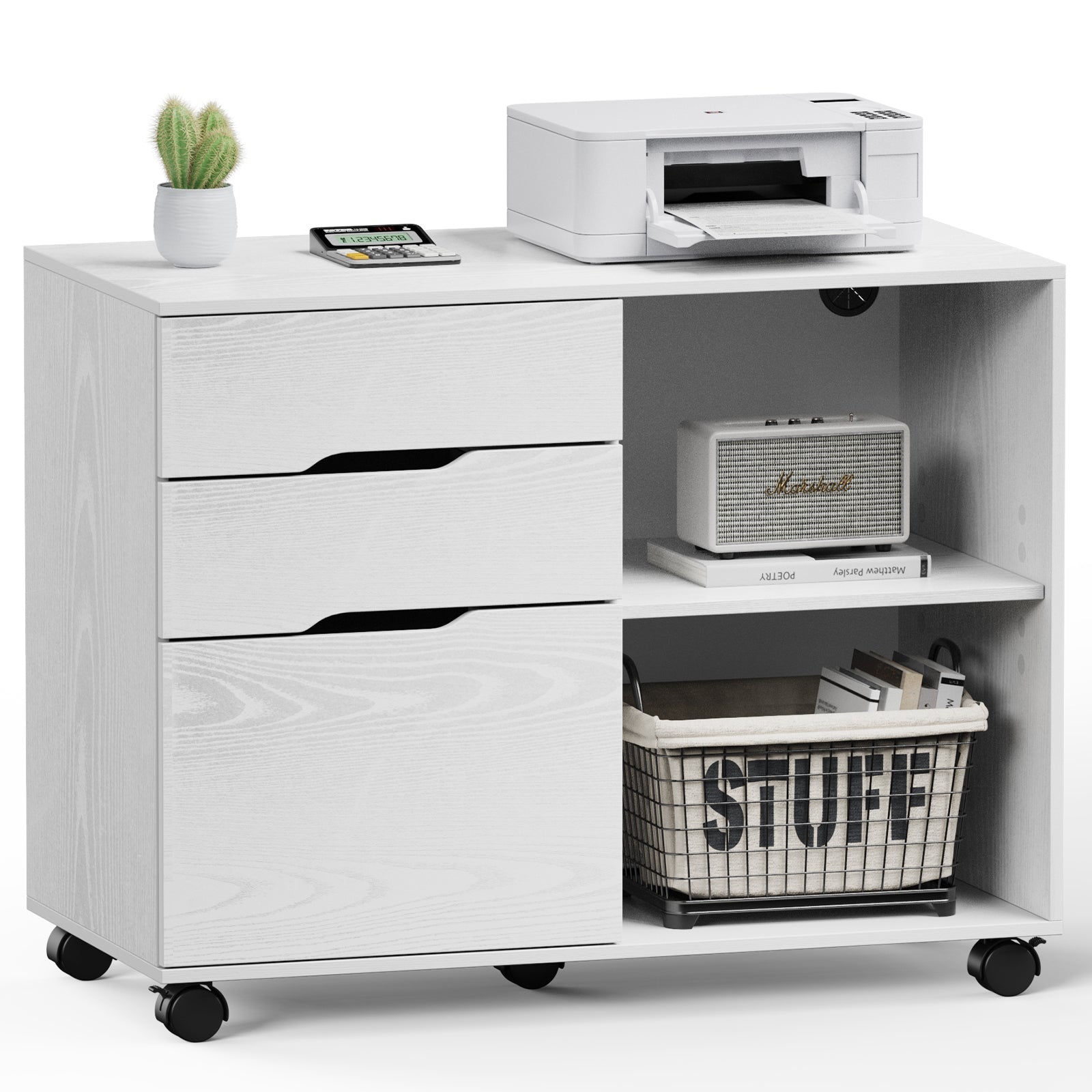 White cabinet
