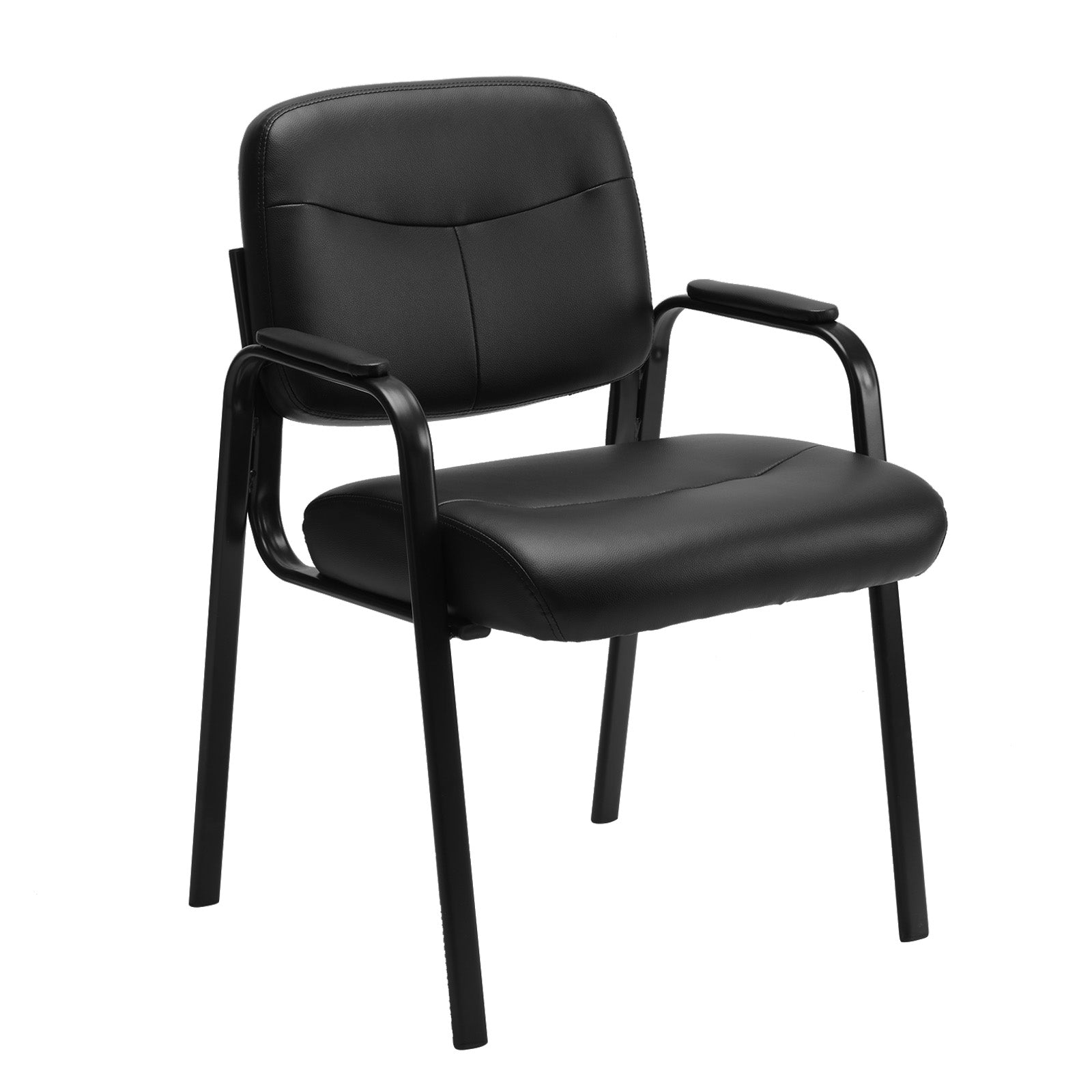 Leather Conference Room Chairs with Padded Arms,eception Chairs,Office Guest Chairs