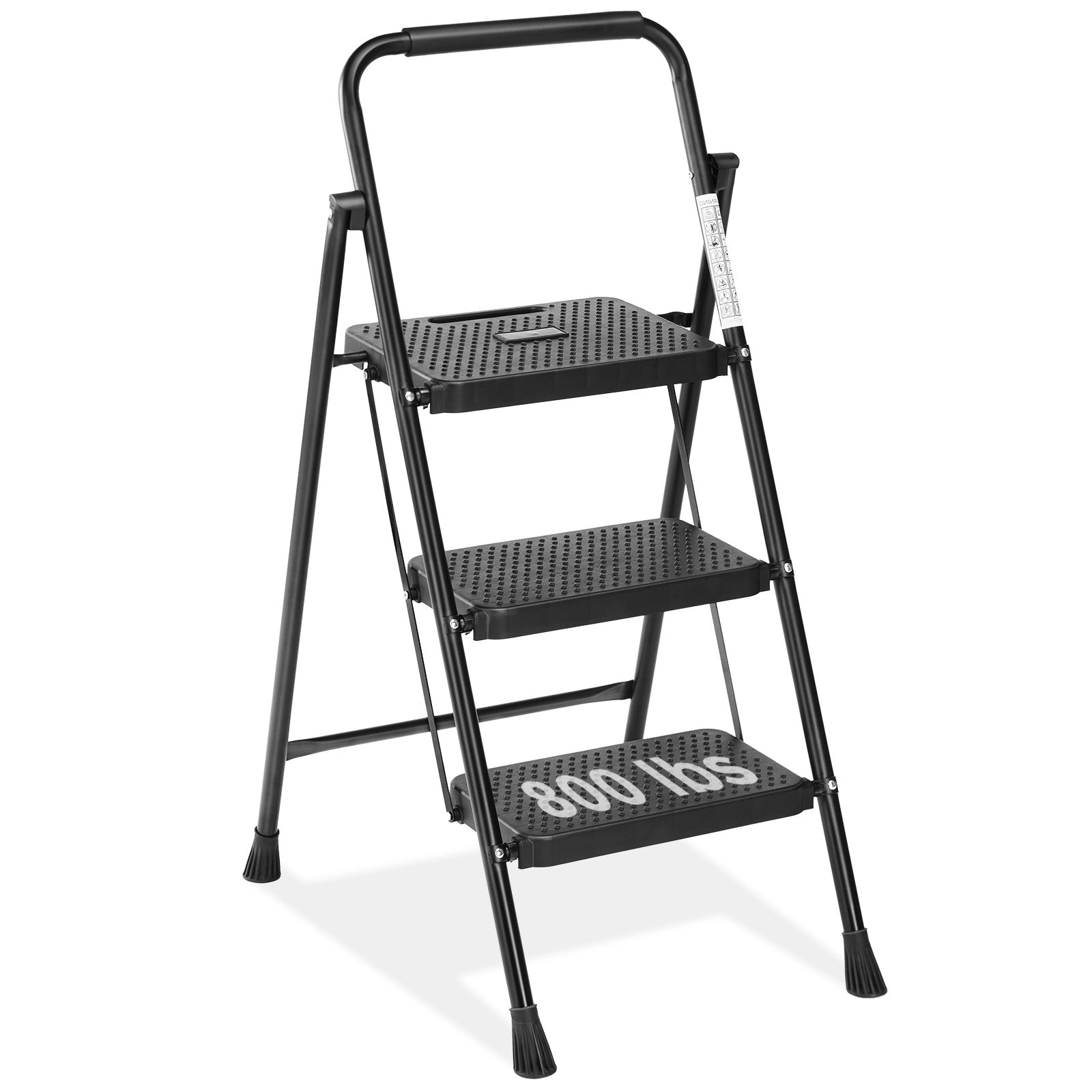 Household portable 2/3-layer step ladder, with safety buckle stable and safe