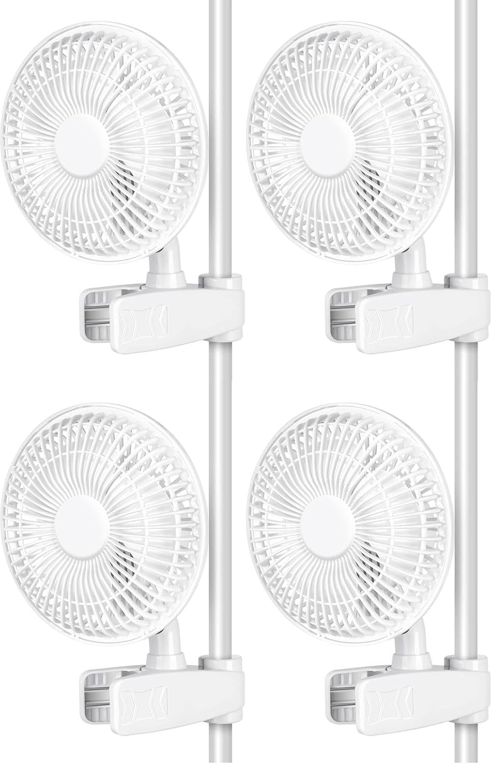 Clip Fan, 6 Inch Grow Tent Fan, Adjustable 90° Angles, 15W, 2-Speeds Control