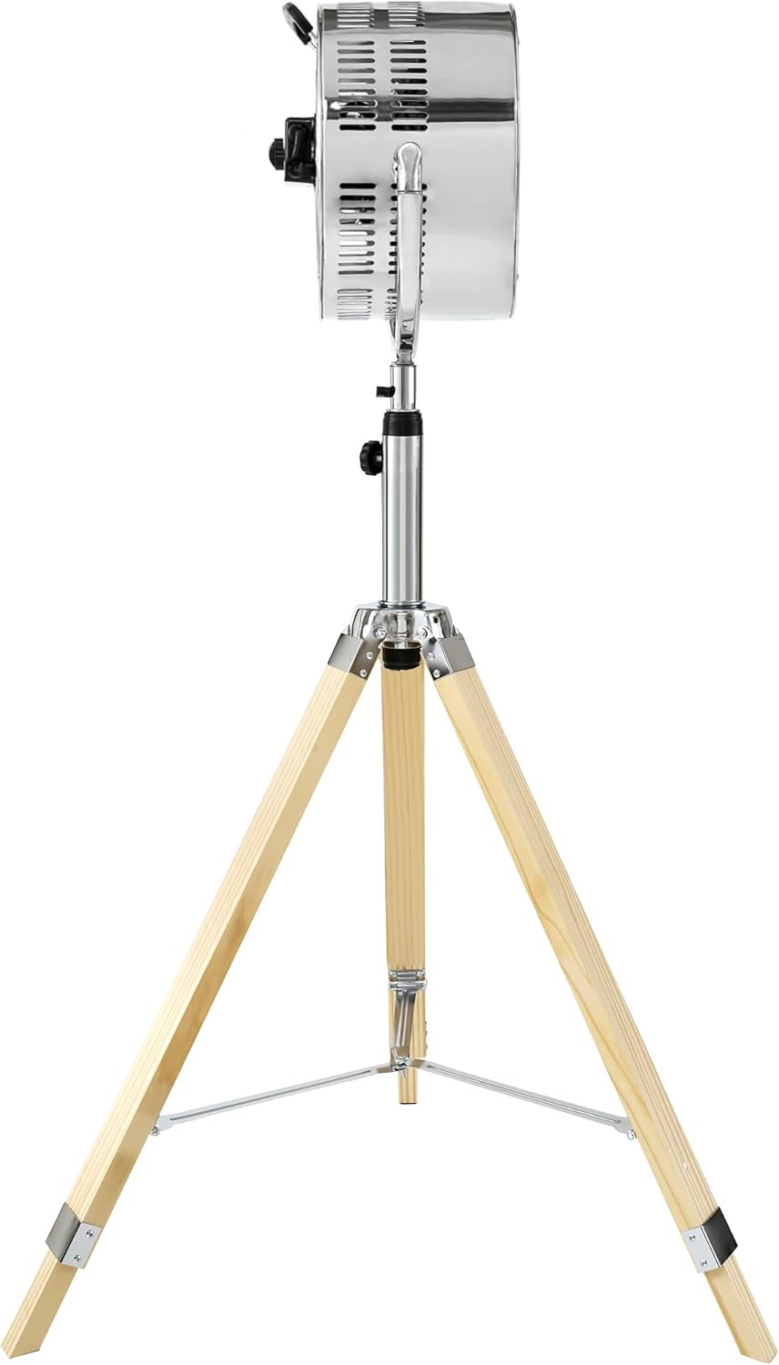 Tripod Pedestal Fan, 3 Speed Adjustment, Multiple Wide Angle Standing Fan, Suitable for Bedroom, Living Room and Office, Silver-10 Inch, 10 Inch