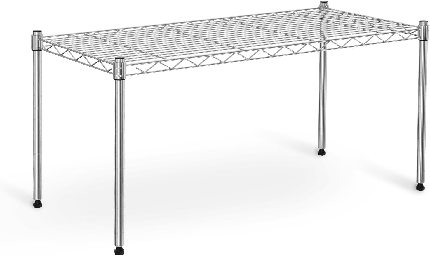 1-Tier Shelving Unit, 29.92" W x 13.78" D x 14.96" H Steel Organizer Wire Rack, Chrome