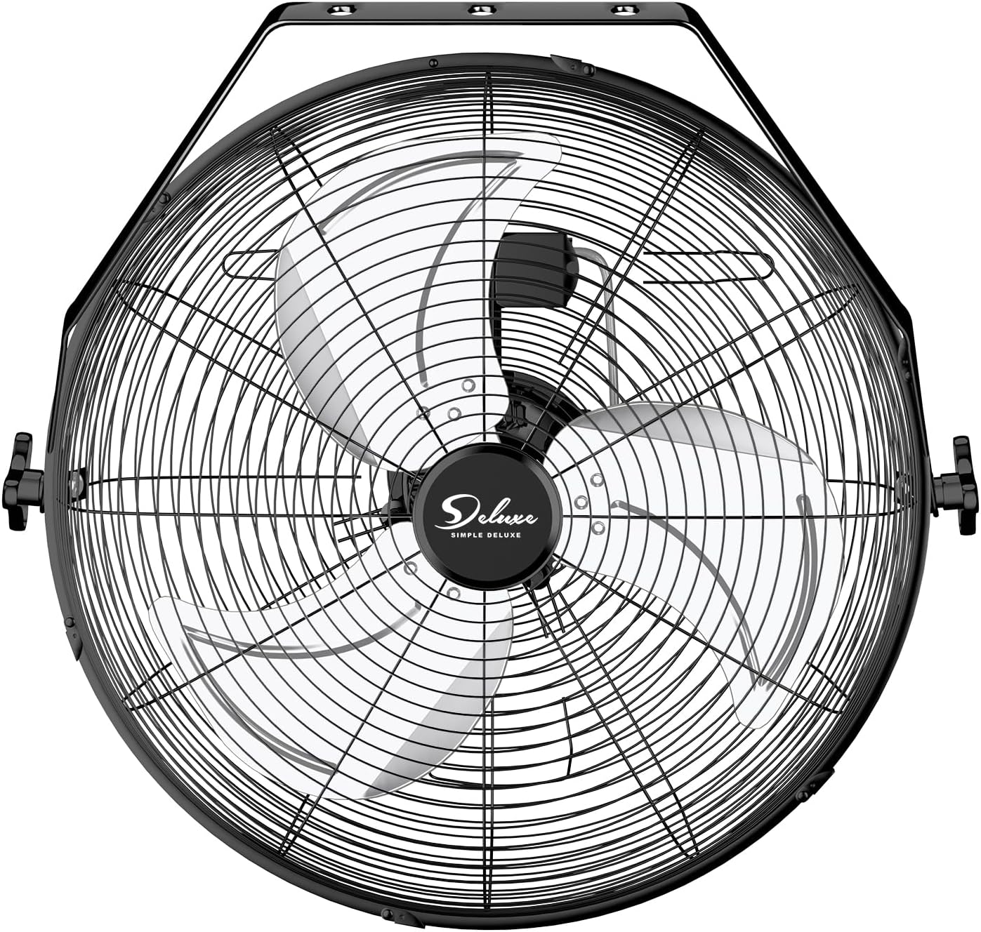 20/24 Inch High Velocity 3 Speed, Black Wall-Mount Fan