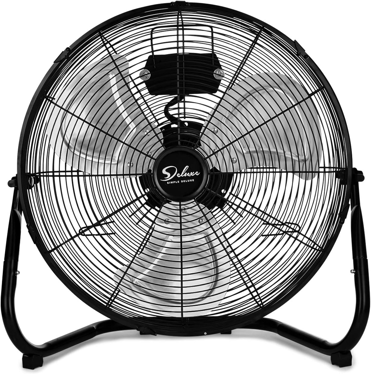 12/18/20 Inch 3-Speed High Velocity Heavy Duty Metal Industrial Floor Fans Quiet for Home, Commercial, Residential, and Greenhouse Use, Outdoor/Indoor, Black