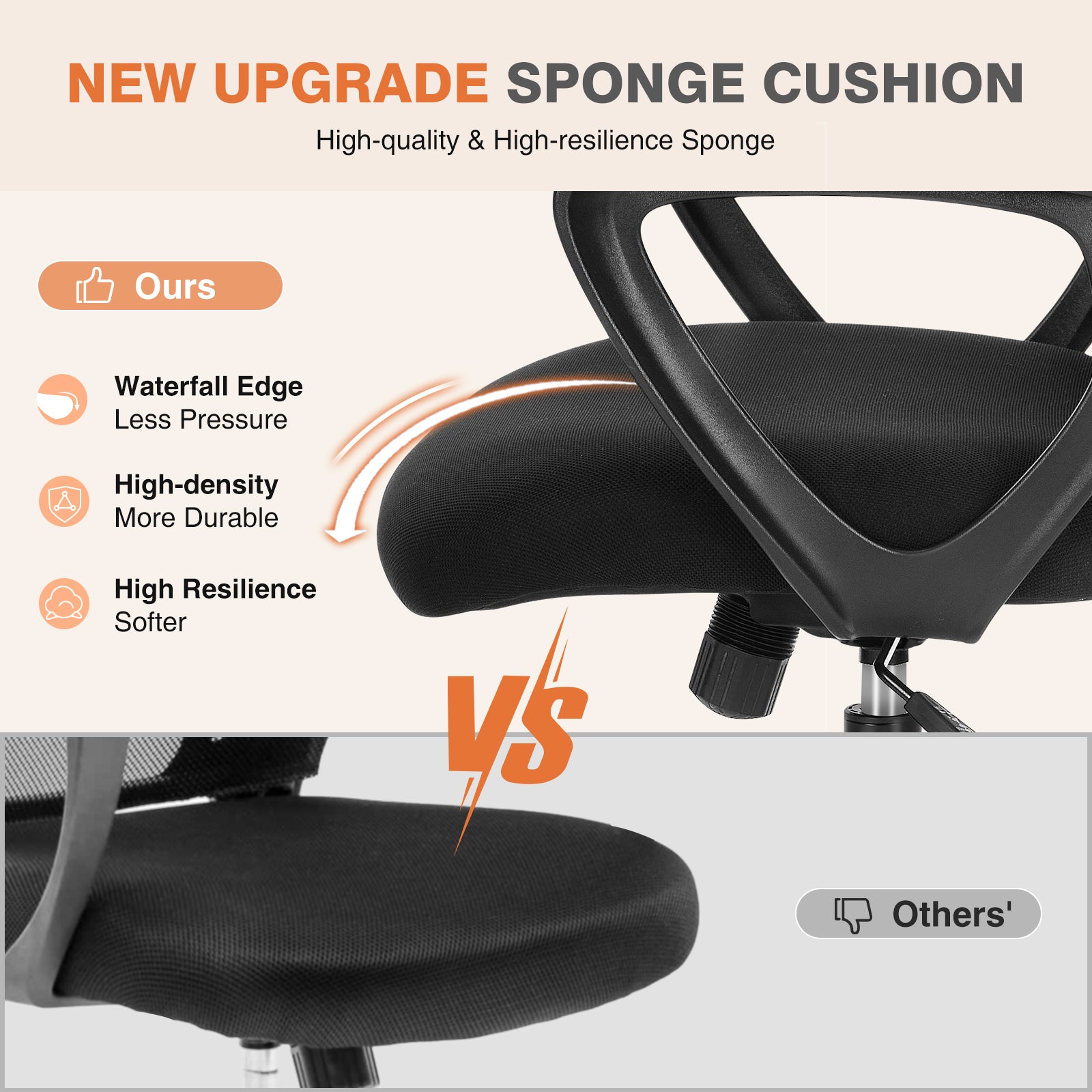 Tall Office Chair for Standing Desk with Adjustable Foot Ring,Counter Height Office Chairs