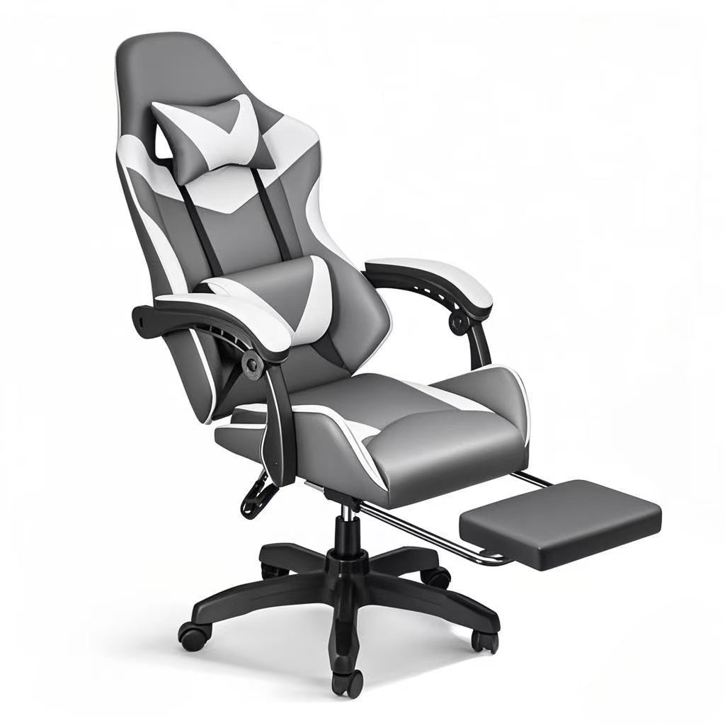 Gaming Chair with Footrest, Height Adjustable & 90°-135° Tilt Function, Swivel Recliner Ergonomic Racing Style Video Game Chair with Lumbar Support