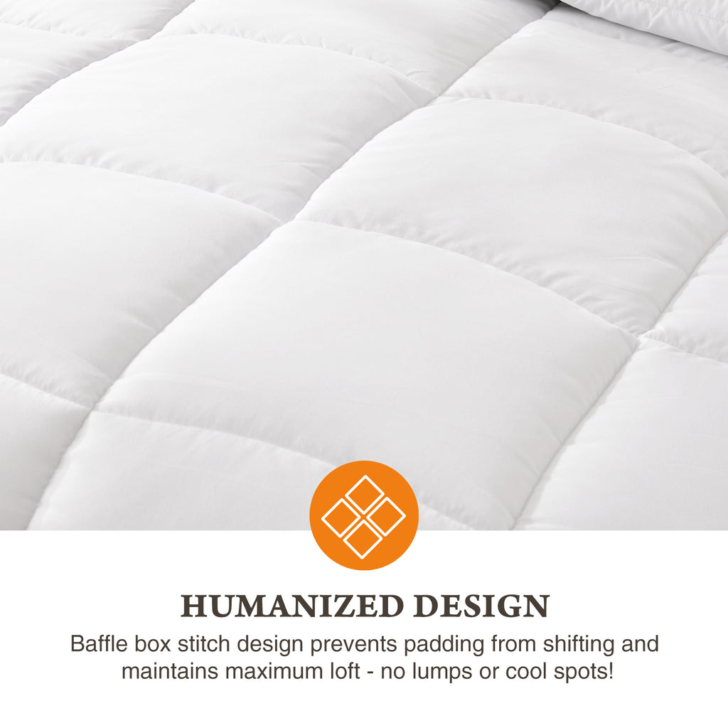 Four Season Universal Down Comforter- Soft and Fluffy Bedding, Lightweight and Luxurious Down Comforter