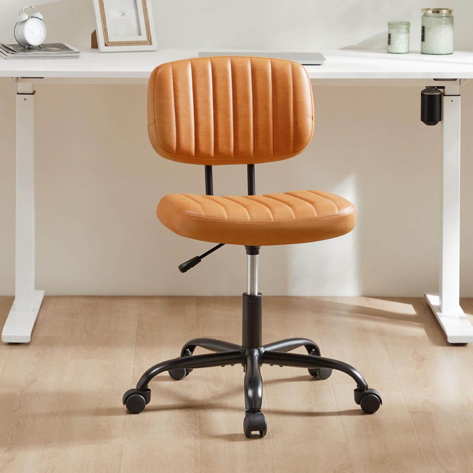 Adjustable Height 360° Rolling Swivel Computer Task Chair without Arm